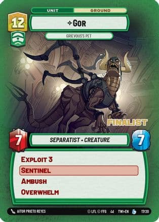 Gor - Grievous's Pet (Finalist) — Organized Play Promos