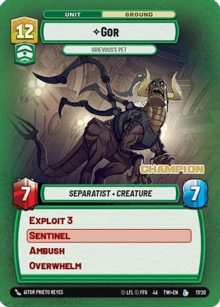 Gor - Grievous's Pet (Champion) — Organized Play Promos