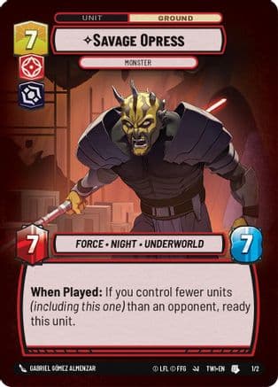 Savage Opress - Monster — Organized Play Promos