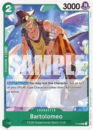 Bartolomeo (P-029) (Reprint) — Premium Booster -The Best-