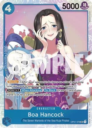 Boa Hancock (OP01-078) (Reprint) — Premium Booster -The Best-