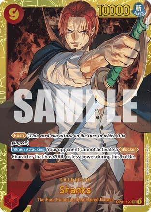 Shanks (OP01-120) (Reprint) — Premium Booster -The Best-