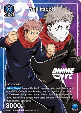 Yuji Itadori (Anime NYC 2024) — Union Arena Promotion Cards