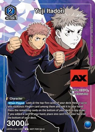Yuji Itadori (Anime Expo 2024) — Union Arena Promotion Cards