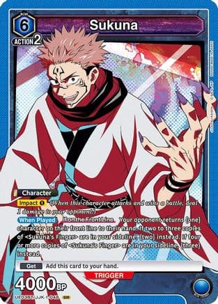 Sukuna (048) — UE03BT: Jujutsu Kaisen Union Arena card by BANDAI NAMCO JAPAN