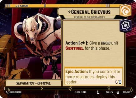 General Grievous - General of the Droid Armies (Hyperspace) — Prerelease Promos