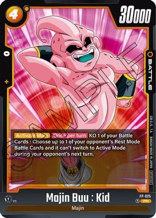 Majin Buu : Kid — Fusion World Promotion Cards and Packs