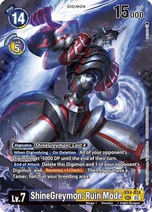 ShineGreymon: Ruin Mode (Alternate Art) — Digimon Card Game card
