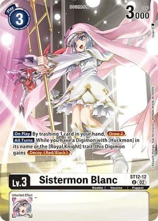 Sistermon Blanc (Alternate Art) — Special Limited Set Digimon Card Game card by tyuga