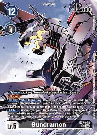 Gundramon (Alternate Art) (Box Topper) — Digimon Card Game card