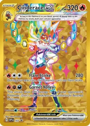 Cinderace ex - 163 — SV: Scarlet & Violet Promo Cards