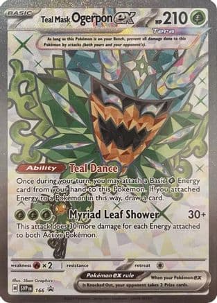 Teal Mask Ogerpon ex - 166 — SV: Scarlet & Violet Promo Cards