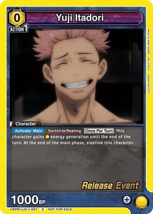 Yuji Itadori (001) — UE03BT: Jujutsu Kaisen Release Event Cards