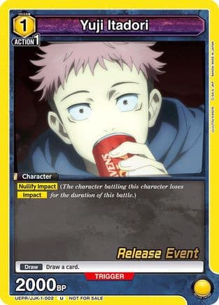Yuji Itadori (002) — UE03BT: Jujutsu Kaisen Release Event Cards