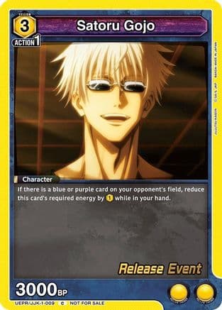Satoru Gojo (009) — UE03BT: Jujutsu Kaisen Release Event Cards