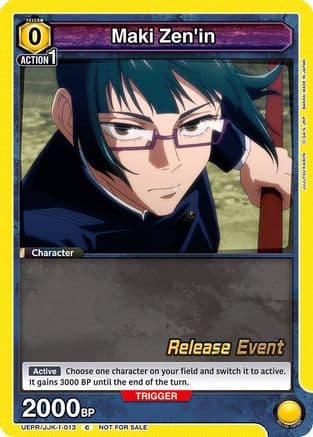 Maki Zen'in (013) — UE03BT: Jujutsu Kaisen Release Event Cards