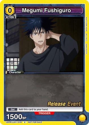 Megumi Fushiguro (019) — UE03BT: Jujutsu Kaisen Release Event Cards