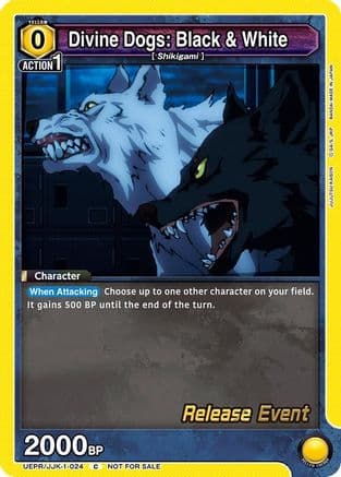 Divine Dogs: Black & White — UE03BT: Jujutsu Kaisen Release Event Cards