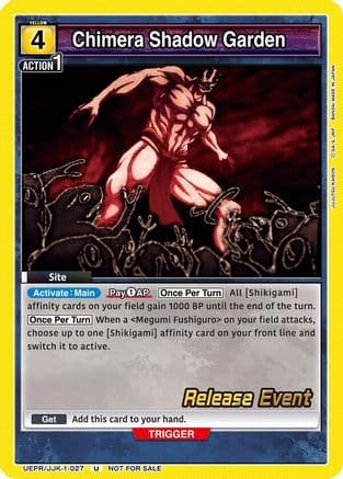 Chimera Shadow Garden — UE03BT: Jujutsu Kaisen Release Event Cards