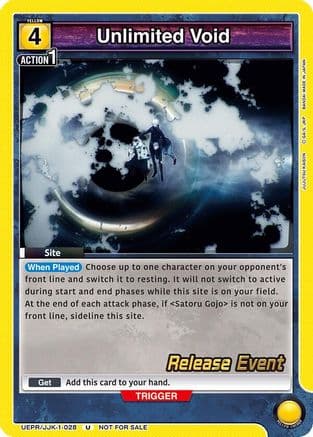 Unlimited Void — UE03BT: Jujutsu Kaisen Release Event Cards
