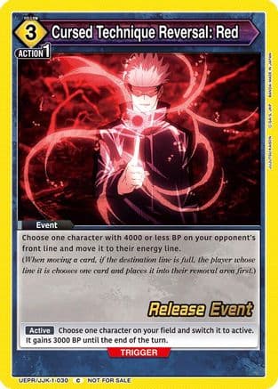 Cursed Technique Reversal: Red — UE03BT: Jujutsu Kaisen Release Event Cards