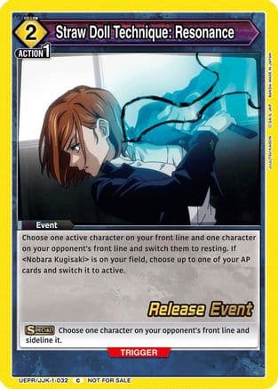 Straw Doll Technique: Resonance — UE03BT: Jujutsu Kaisen Release Event Cards