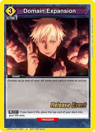 Domain Expansion — UE03BT: Jujutsu Kaisen Release Event Cards