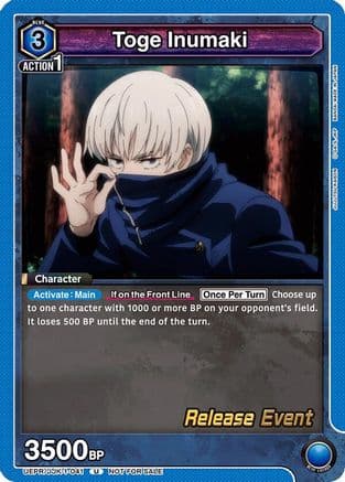 Toge Inumaki (041) — UE03BT: Jujutsu Kaisen Release Event Cards