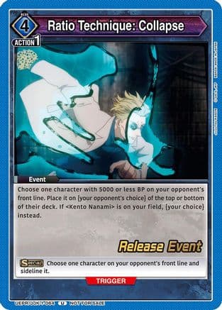 Ratio Technique: Collapse — UE03BT: Jujutsu Kaisen Release Event Cards