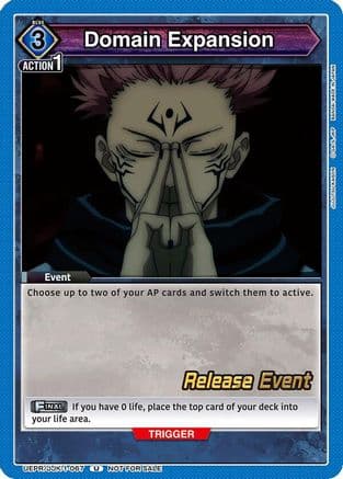 Domain Expansion (067) — UE03BT: Jujutsu Kaisen Release Event Cards