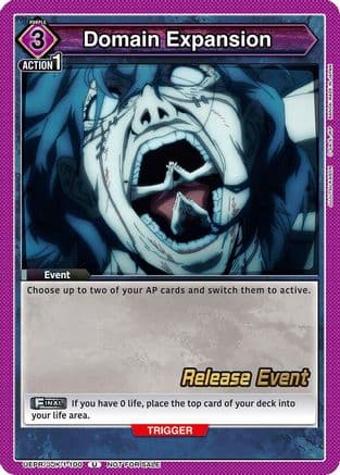 Domain Expansion (100) — UE03BT: Jujutsu Kaisen Release Event Cards