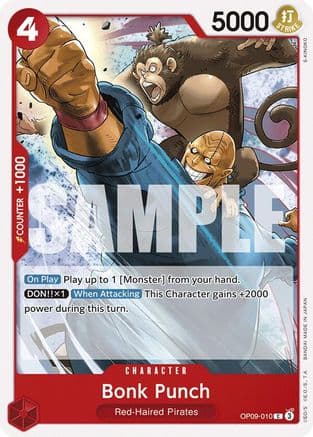 Bonk Punch — Emperors in the New World One Piece Card Game card by E-KINOKO