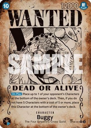 Buggy (051) (Wanted Poster) — Emperors in the New World