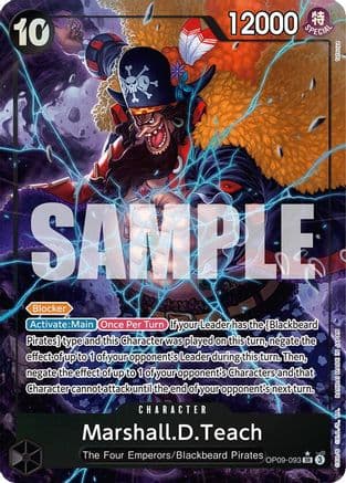 Marshall.D.Teach (093) (Alternate Art) — Emperors in the New World