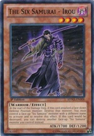 The Six Samurai - Irou — Structure Deck: Samurai Warlords Yu-Gi-Oh! card by KAZUKI TAKAHASHI