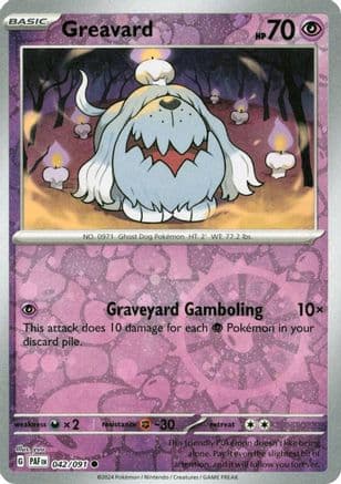 Greavard - 042/091 (Reverse Cosmos Holo) — Miscellaneous Cards & Products Pokémon TCG card by yuu