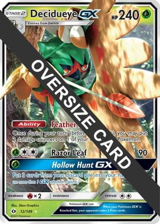 Decidueye GX - 12/149 (Decidueye GX Challenge Box) — Jumbo Cards Pokémon TCG card by 5ban Graphics
