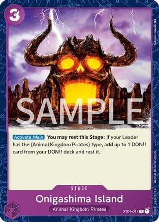 Onigashima Island — Revision Pack Cards One Piece Card Game card by Kazuyuki Hayashi