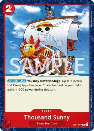 Thousand Sunny — Revision Pack Cards One Piece Card Game card by Kazuyuki Hayashi