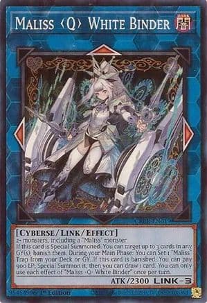 Maliss Q White Binder — Crossover Breakers Yu-Gi-Oh! card by CERESTARTO