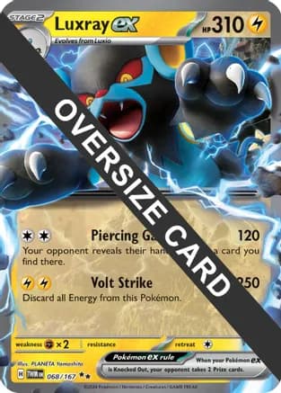 Luxray ex - 068/167 (Meddling Sparks Premium Collection) — Jumbo Cards