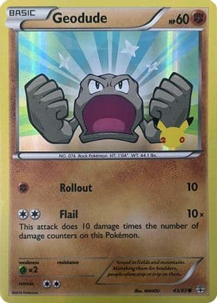 Geodude (Stamped) — Generations Pokémon TCG card by MAHOU