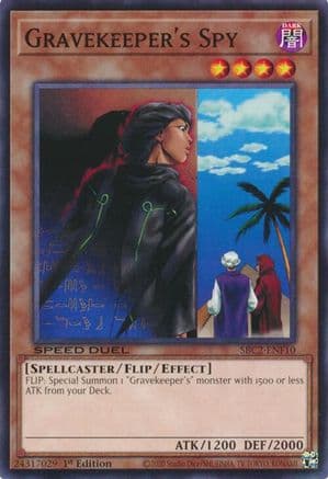 Gravekeeper's Spy — Speed Duel: Battle City Finals Yu-Gi-Oh! card by Studio Dice