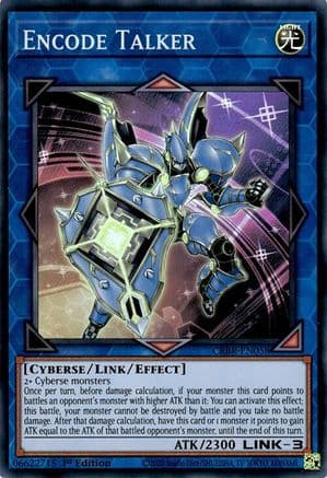 Encode Talker (SR) — Crossover Breakers Yu-Gi-Oh! card by Konami