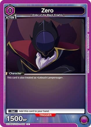 Zero — UE04BT: CODE GEASS: Lelouch of the Rebellion