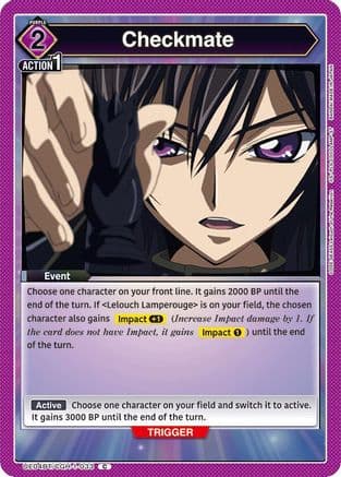 Checkmate — UE04BT: CODE GEASS: Lelouch of the Rebellion