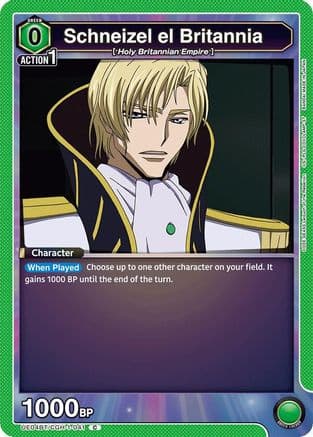 Schneizel el Britannia — UE04BT: CODE GEASS: Lelouch of the Rebellion