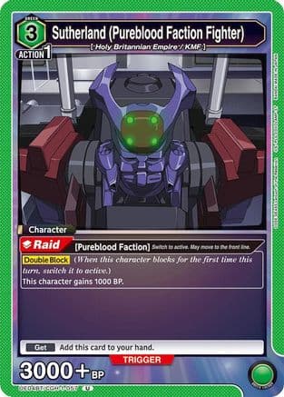 Sutherland (Pureblood Faction Fighter) — UE04BT: CODE GEASS: Lelouch of the Rebellion