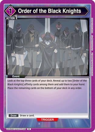 Order of the Black Knights — UE04BT: CODE GEASS: Lelouch of the Rebellion