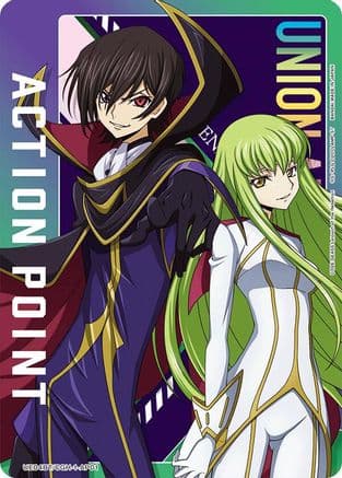 Action Point Card (AP01) (Lelouch Lamperouge/C.C.) — UE04BT: CODE GEASS: Lelouch of the Rebellion